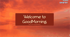 Desktop Screenshot of goodmorningonline.com